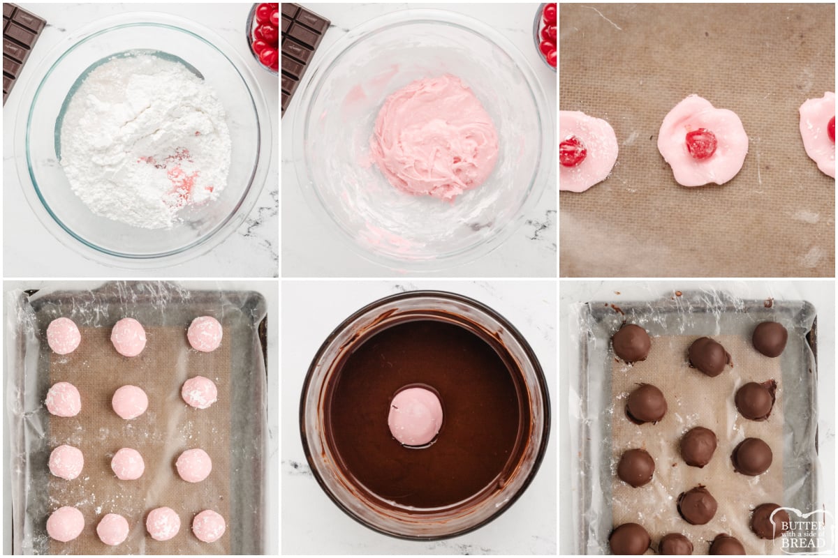 Step by step instructions on how to make Homemade Chocolate Covered Cherries recipe.