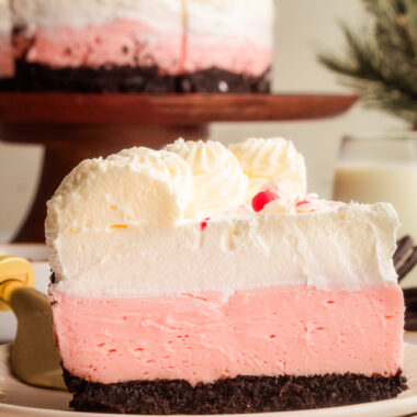 layered pink peppermint cheesecake recipe