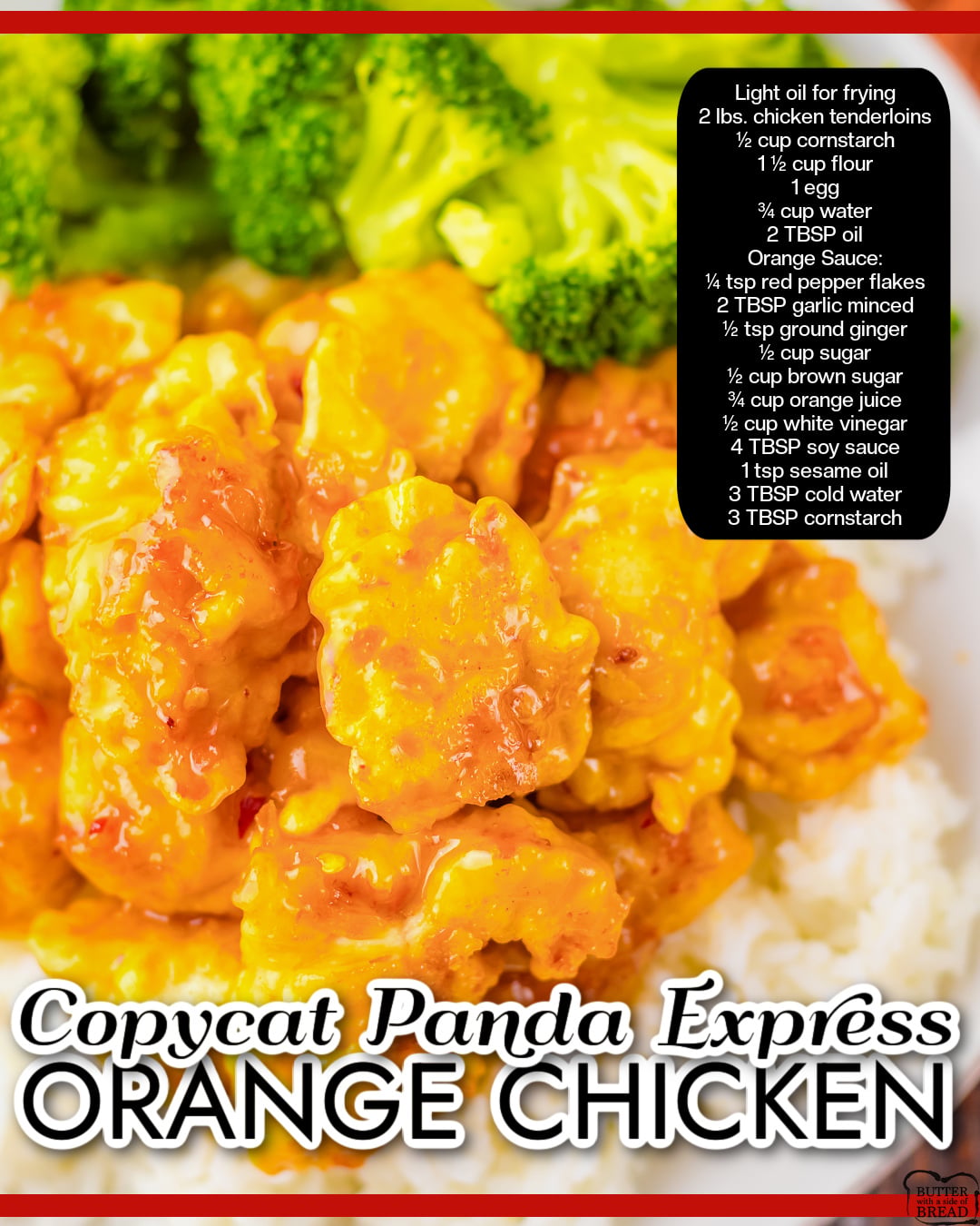 Copycat Panda Express Orange Chicken is crispy chicken tossed in a tangy sweet sauce with garlic, ginger, brown sugar & orange juice! Make this easy fast-food favorite right at home!