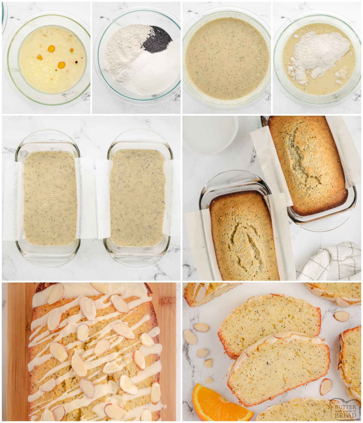 making your own loaves of poppy seed bread