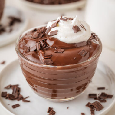 homemade chocolate pudding