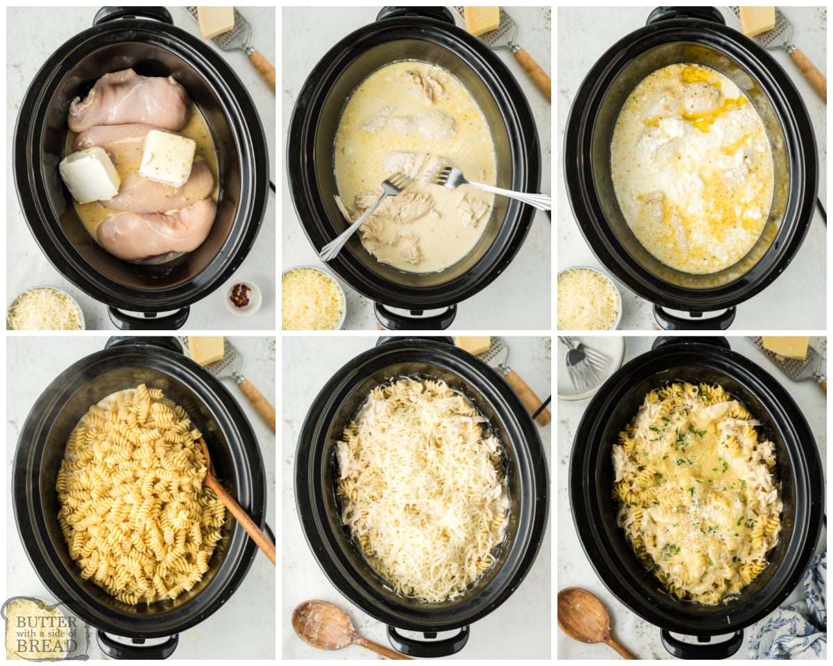 how to make crockpot Italian chicken and pasta