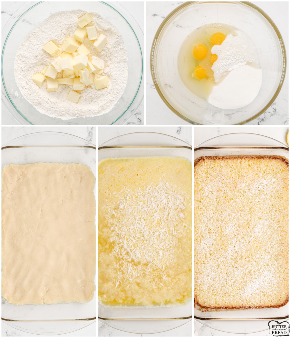 how to make coconut lemon bars