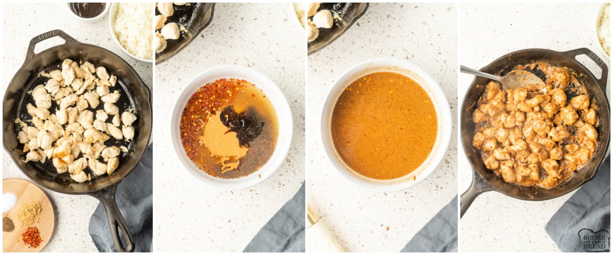 Step by step instructions on how to make Peanut Butter Chicken recipe.