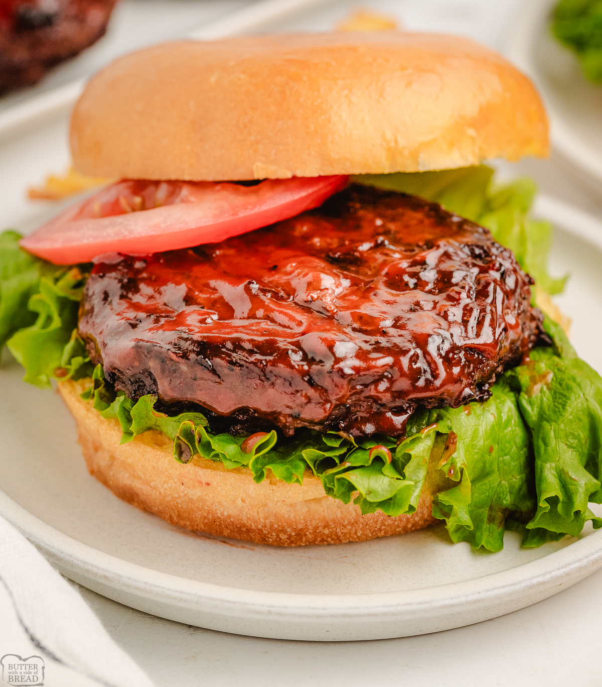 homemade burgers on a plate