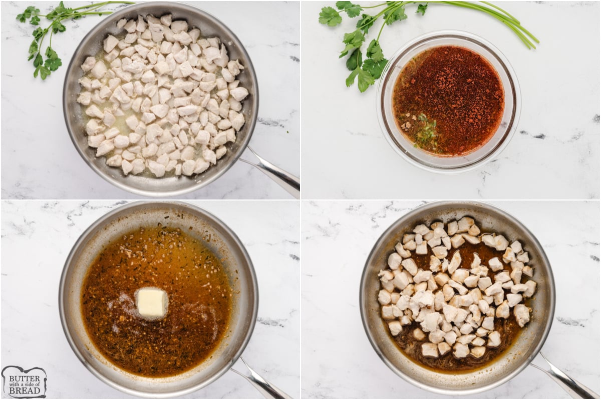 Step by step instructions on how to make Honey Lime Chicken Skillet.