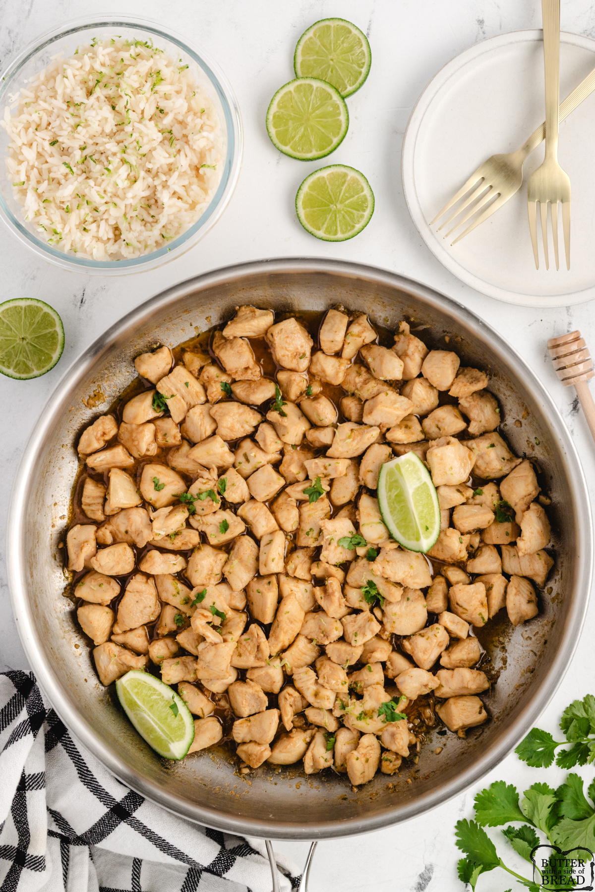 Easy 30 minute honey lime chicken skillet with a sweet tangy glaze perfect for busy weeknights.