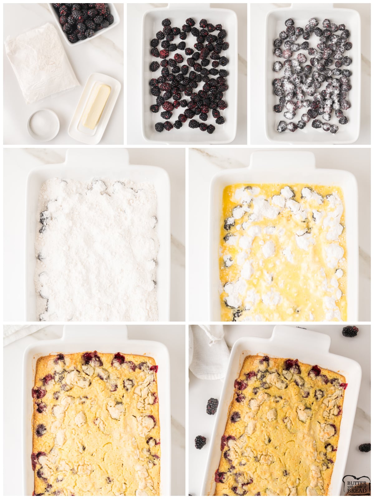 how to make a blackberry dump cake