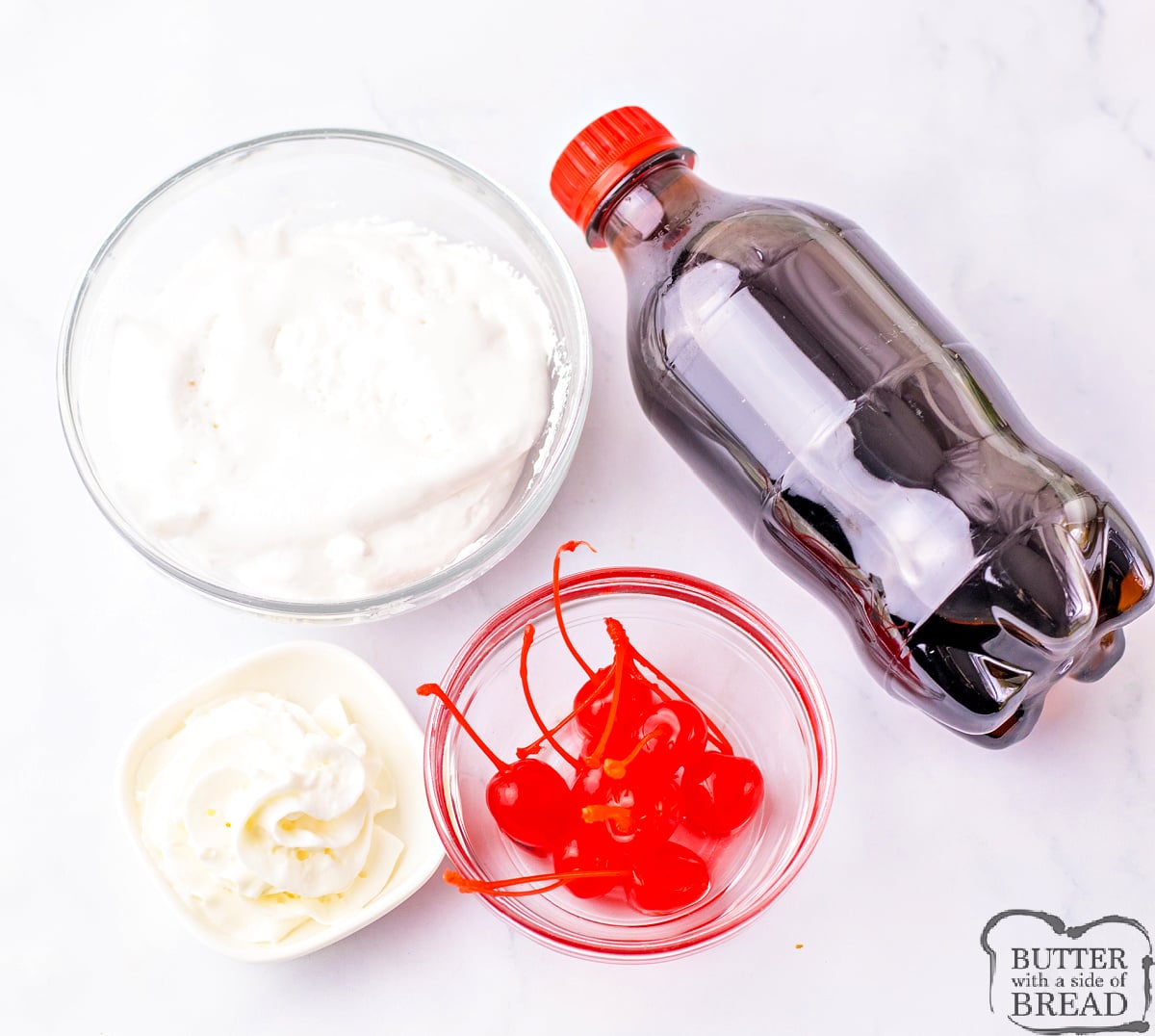 Ingredients in Viral Fluffy Coke recipe.
