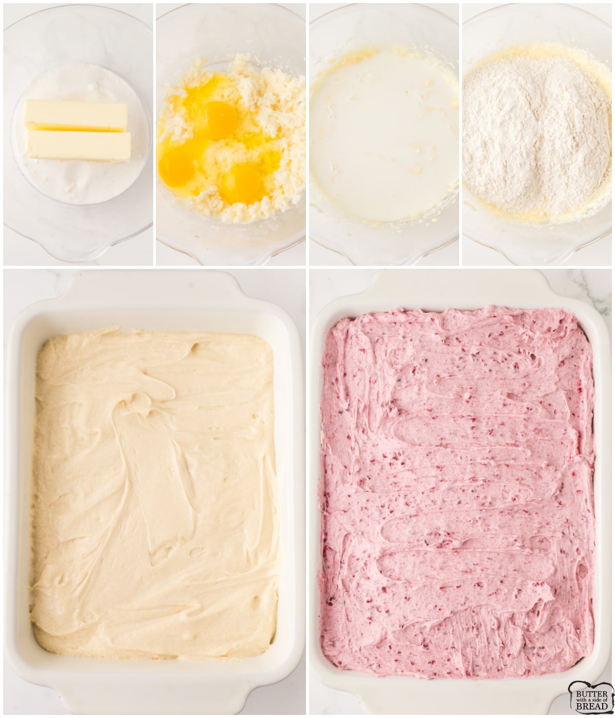 how to make a raspberry almond sheet cake from scratch