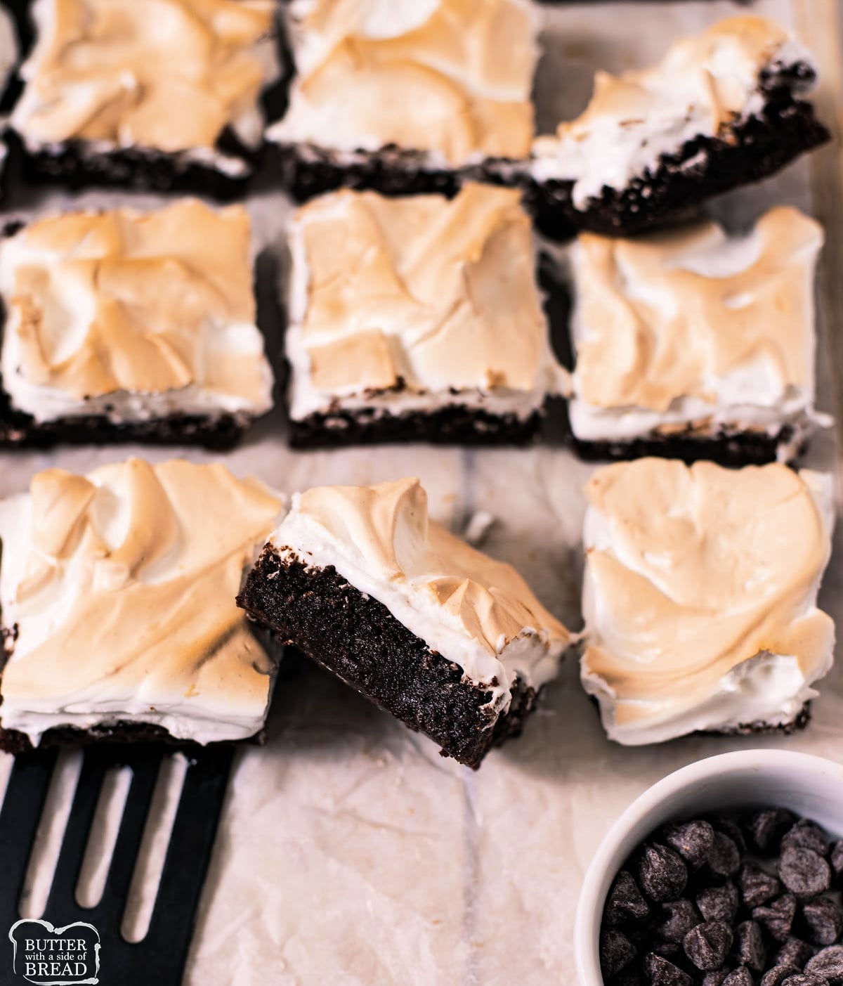 Toasted marshmallow brownie recipe.
